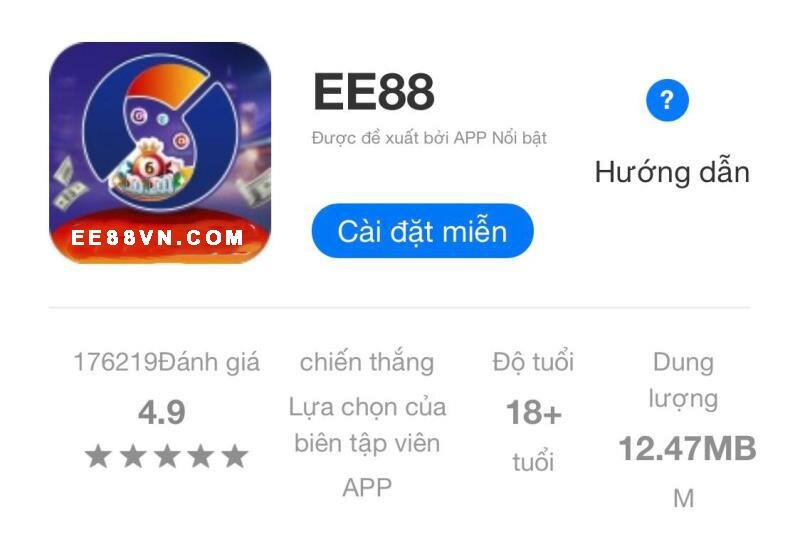 hướng dẫn tải app ee88